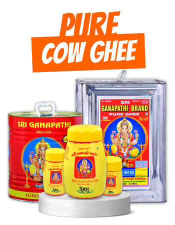 Pure Agmark cow ghee in bulk for retail shops, hotels, caterers, temples, and food manufacturers.