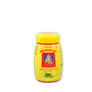 A small jar of 500ml of Sri Ganapathi ghee, famous for its quality, is manufactured in Coimbatore.