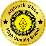 A symbol of agmark certification given by the Government of India after testing the quality of ghee.